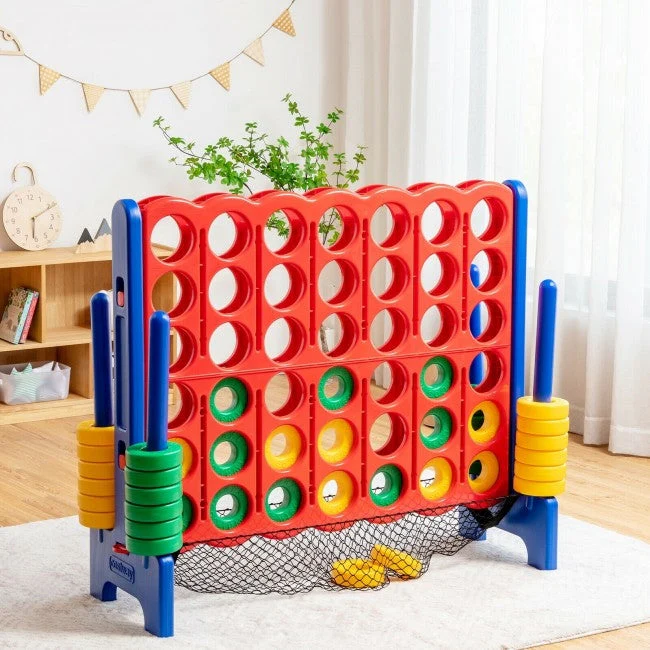4-to-Score Giant Game Set with Net Storage-Blue - Image 2