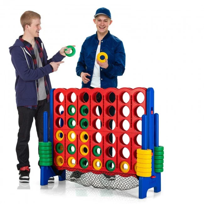 4-to-Score Giant Game Set with Net Storage-Blue - Image 4