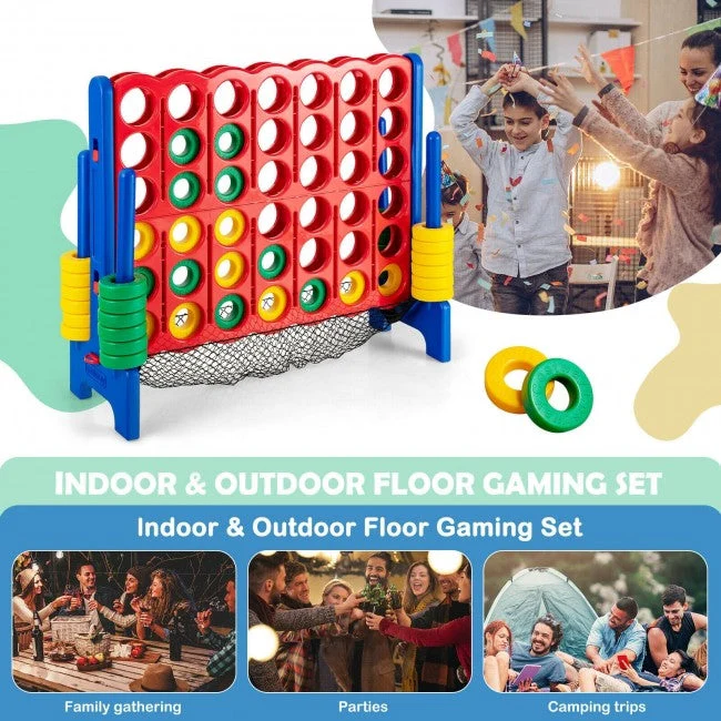 4-to-Score Giant Game Set with Net Storage-Blue - Image 6