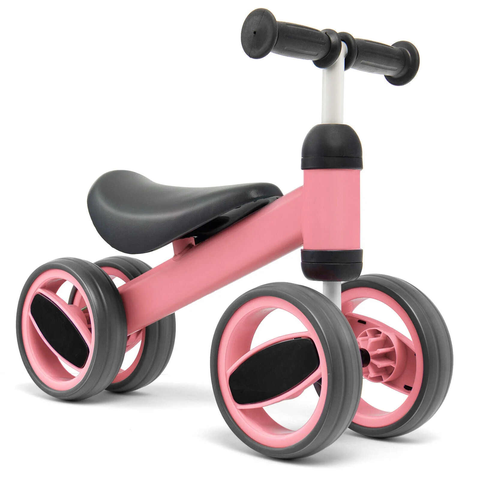 4 Wheels Baby Balance Bike Toy-Pink - Image 6