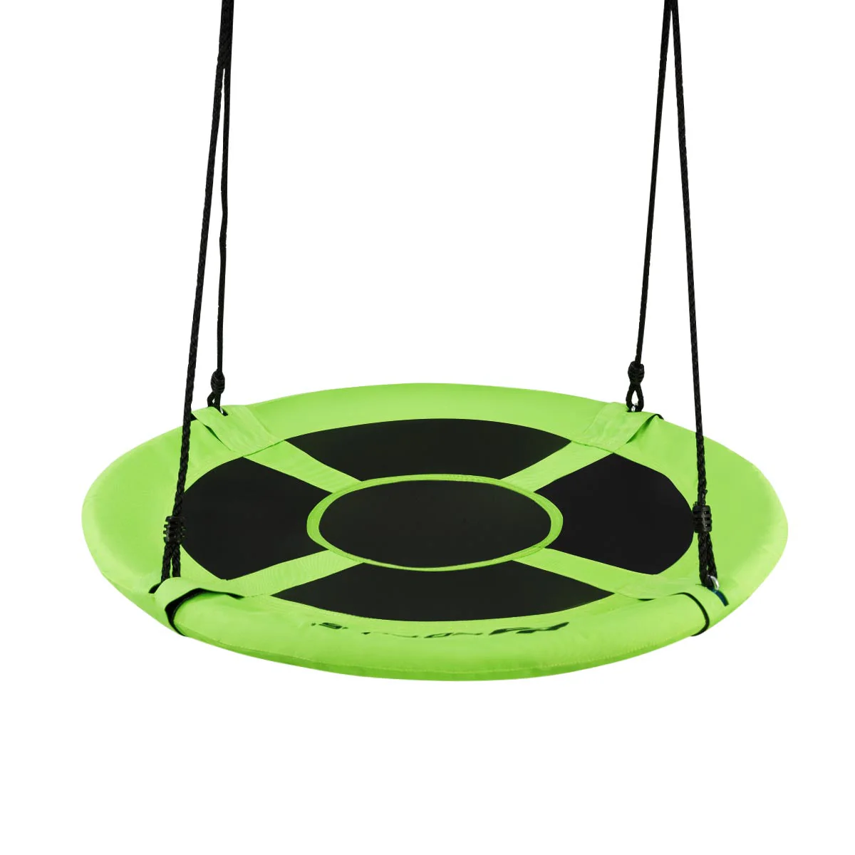 40 Inch Flying Saucer Tree Swing Indoor Outdoor Play Set-Green - Image 5