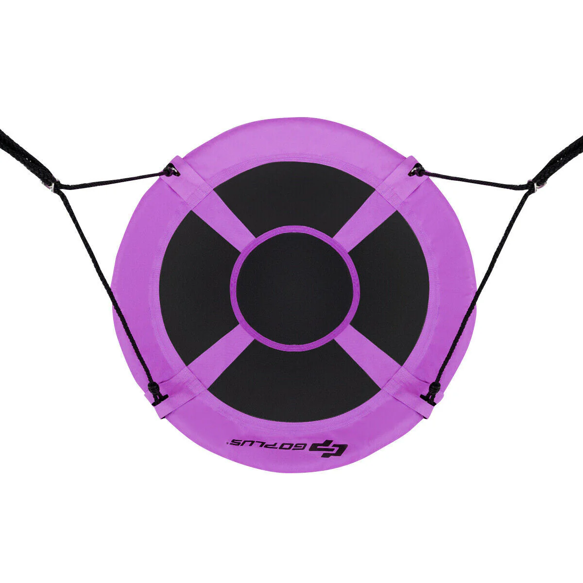 40 Inch Flying Saucer Tree Swing Indoor Outdoor Play Set-Purple - Image 4