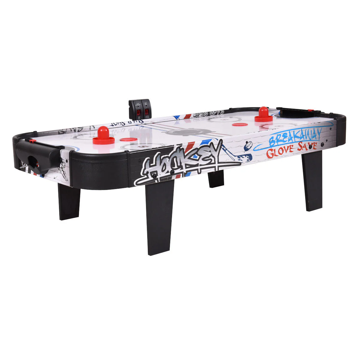 42 Inch Air Powered Hockey Table Top Scoring 2 Pushers - Image 2