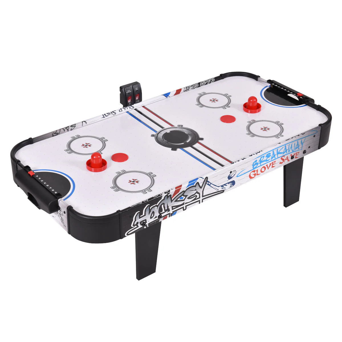 42 Inch Air Powered Hockey Table Top Scoring 2 Pushers - Image 5