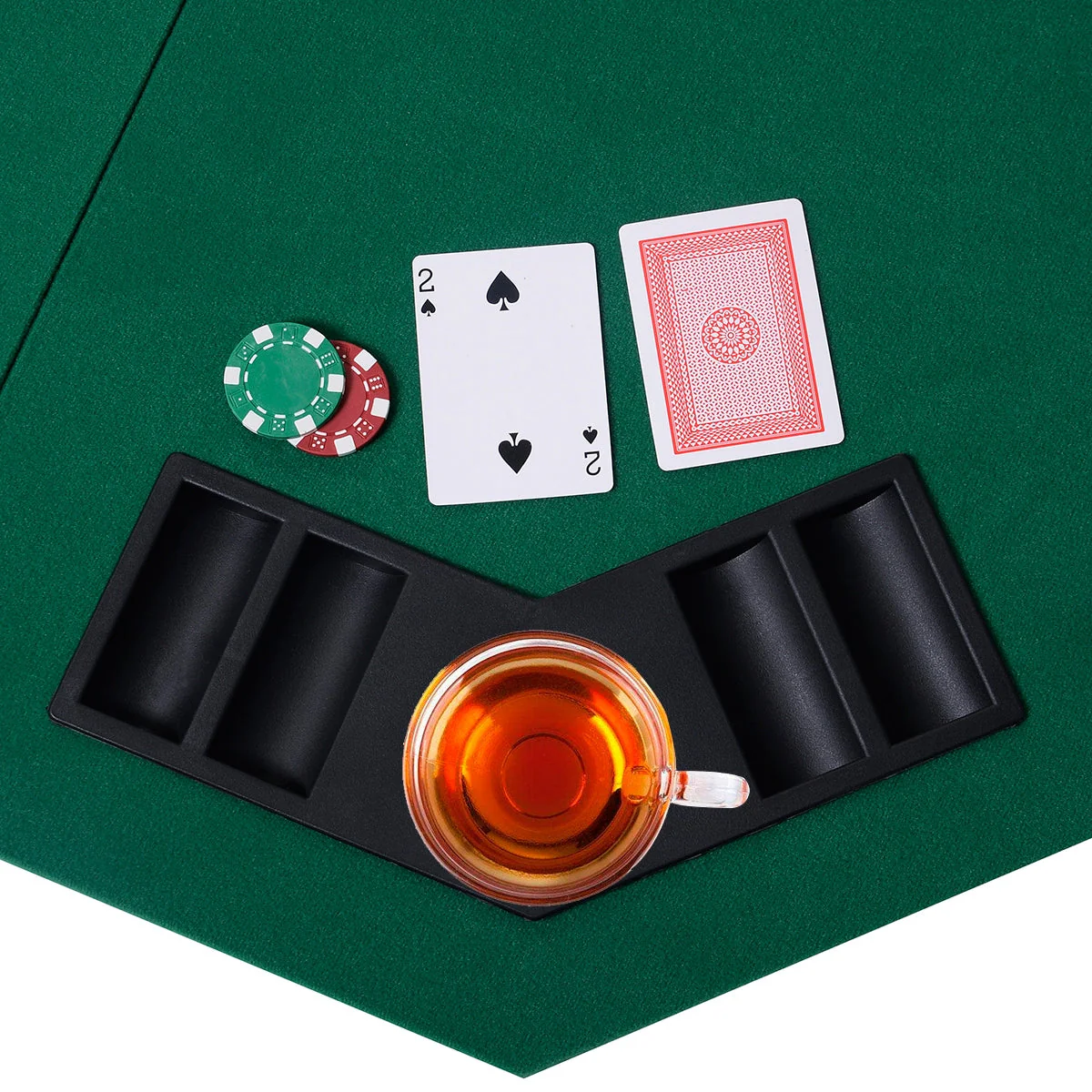 48 Inch 8 Players Octagon Fourfold Poker Table Top - Image 3