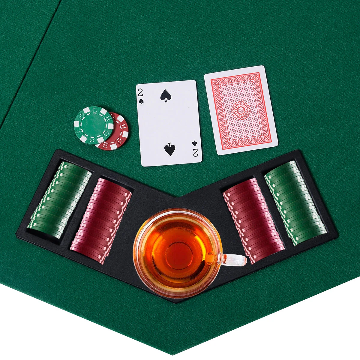 48 Inch 8 Players Octagon Fourfold Poker Table Top - Image 7