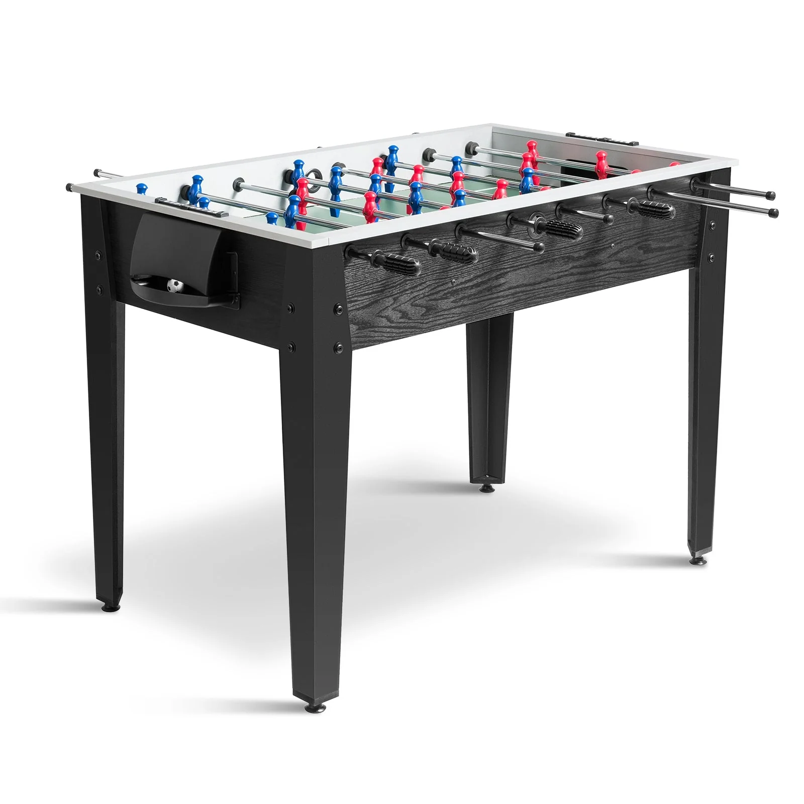 48 Inch Competition Sized Home Recreation Wooden Foosball Table-Black - Image 3