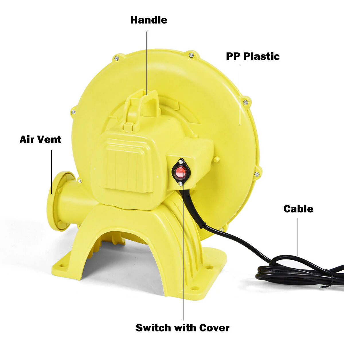 480 W 0.6 HP Air Blower Pump Fan for Inflatable Bounce House - Image 5