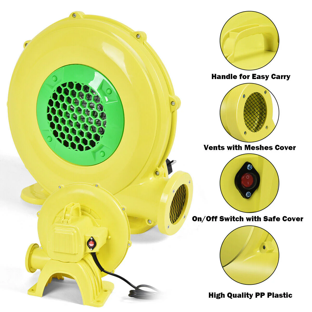 480 W 0.6 HP Air Blower Pump Fan for Inflatable Bounce House - Image 8