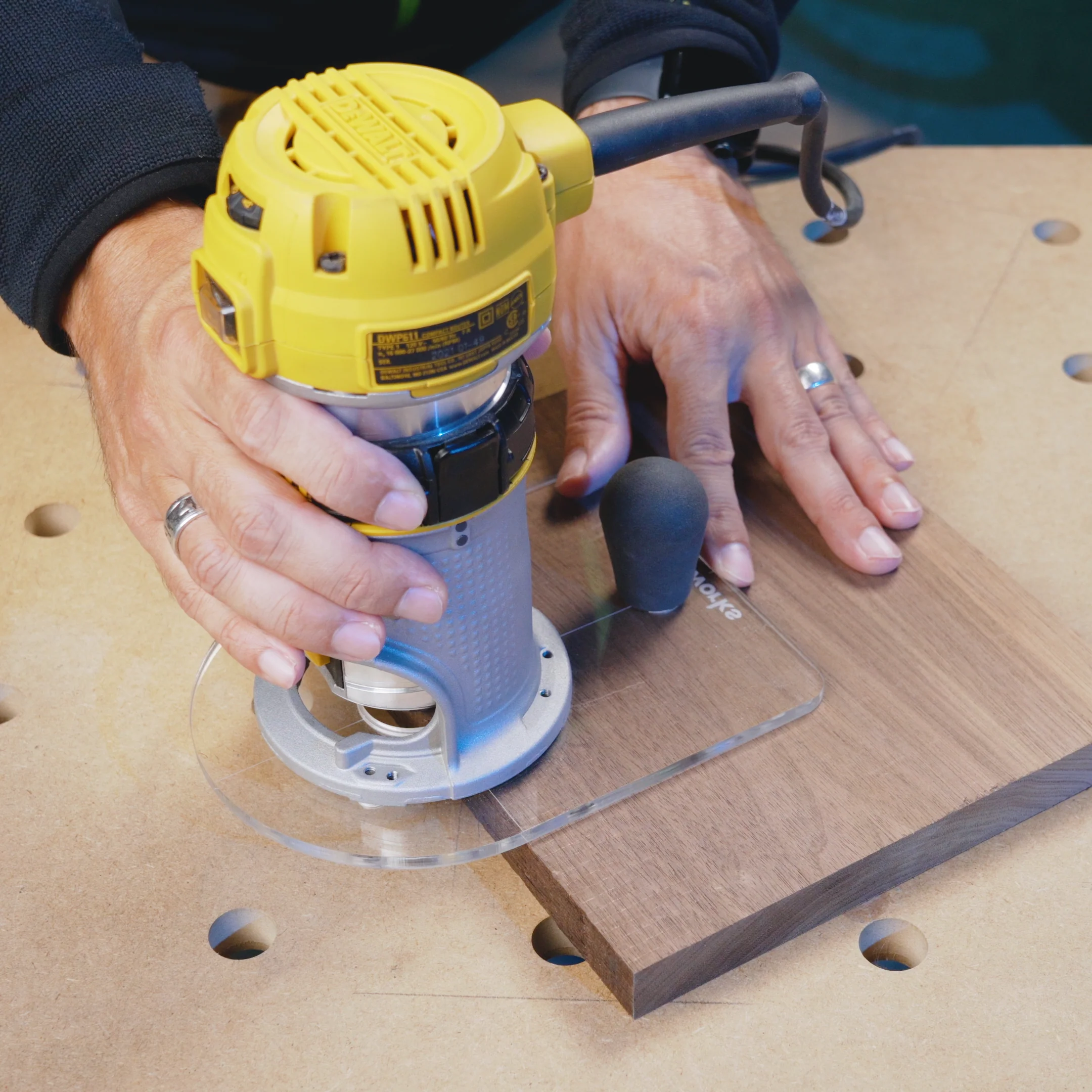 5.5" x 7.25" Trim Router Base Plate & Handle - Image 2
