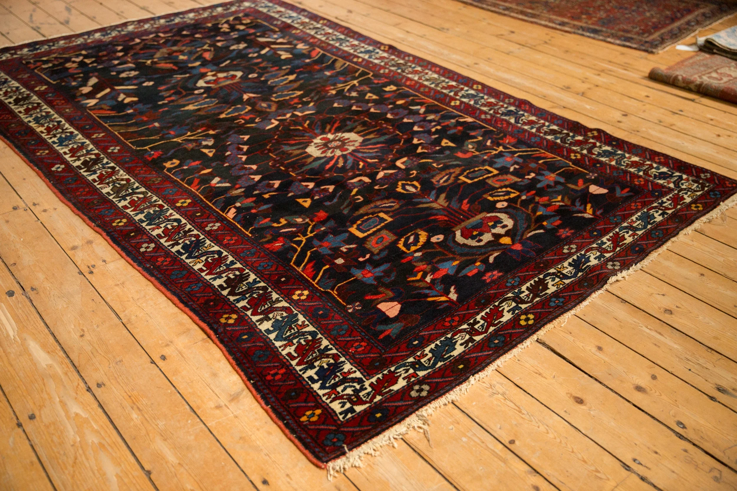 5.5x9 Vintage Bakhtiari Carpet - Image 4