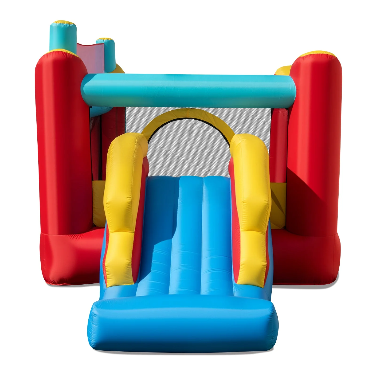 5-in-1 Ice Cream Inflatable Bounce House with Ball Pit and Slide with 520W Blower - Image 7