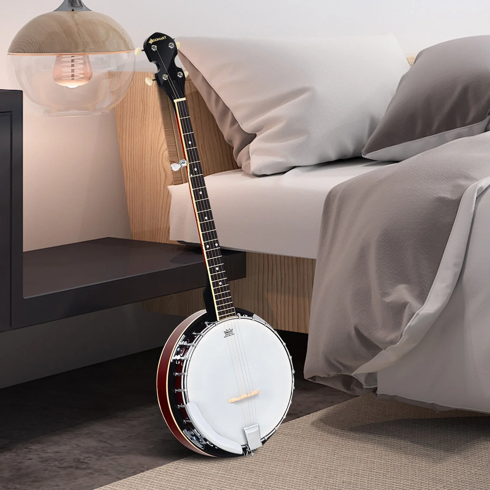 5-String Geared Tunable Banjo with case - Image 6