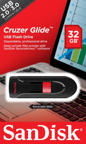 SanDisk Cruzer Glide USB flash drive 32 GB USB Type-A 2.0 Black, Red - Image 6