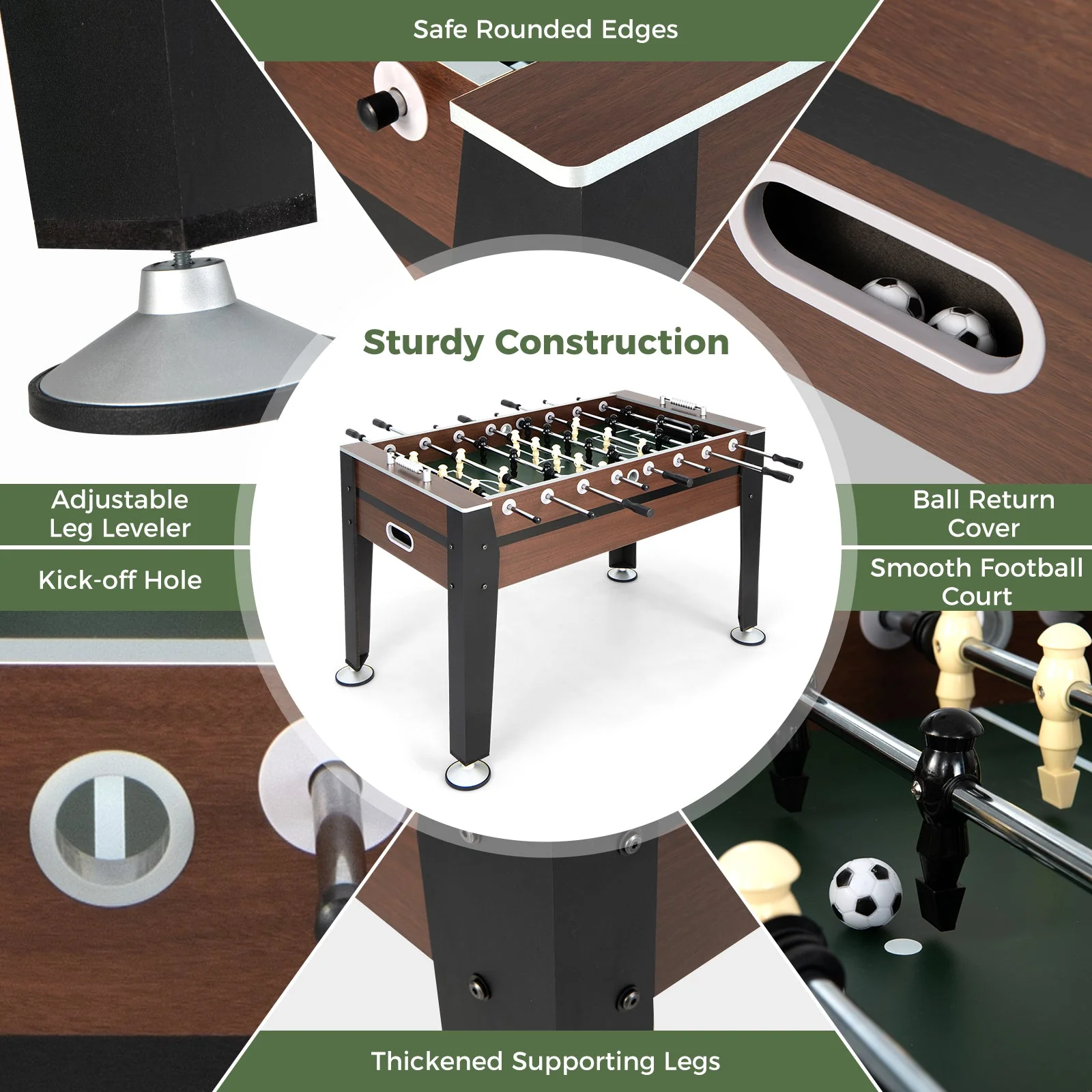 54 Inch Indoor Competition Game Soccer Table - Image 7