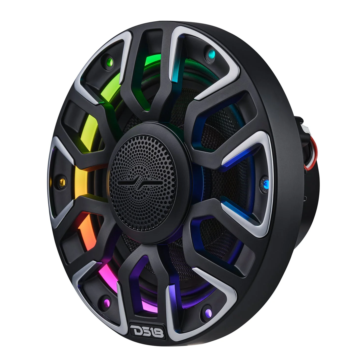 6.5” Marine Coaxial Speaker With Kevlar Cone, Bullet Tweeter, Neodymium Magnet, and Digital LED Lights | 200W RMS 4-Ohm - Image 5