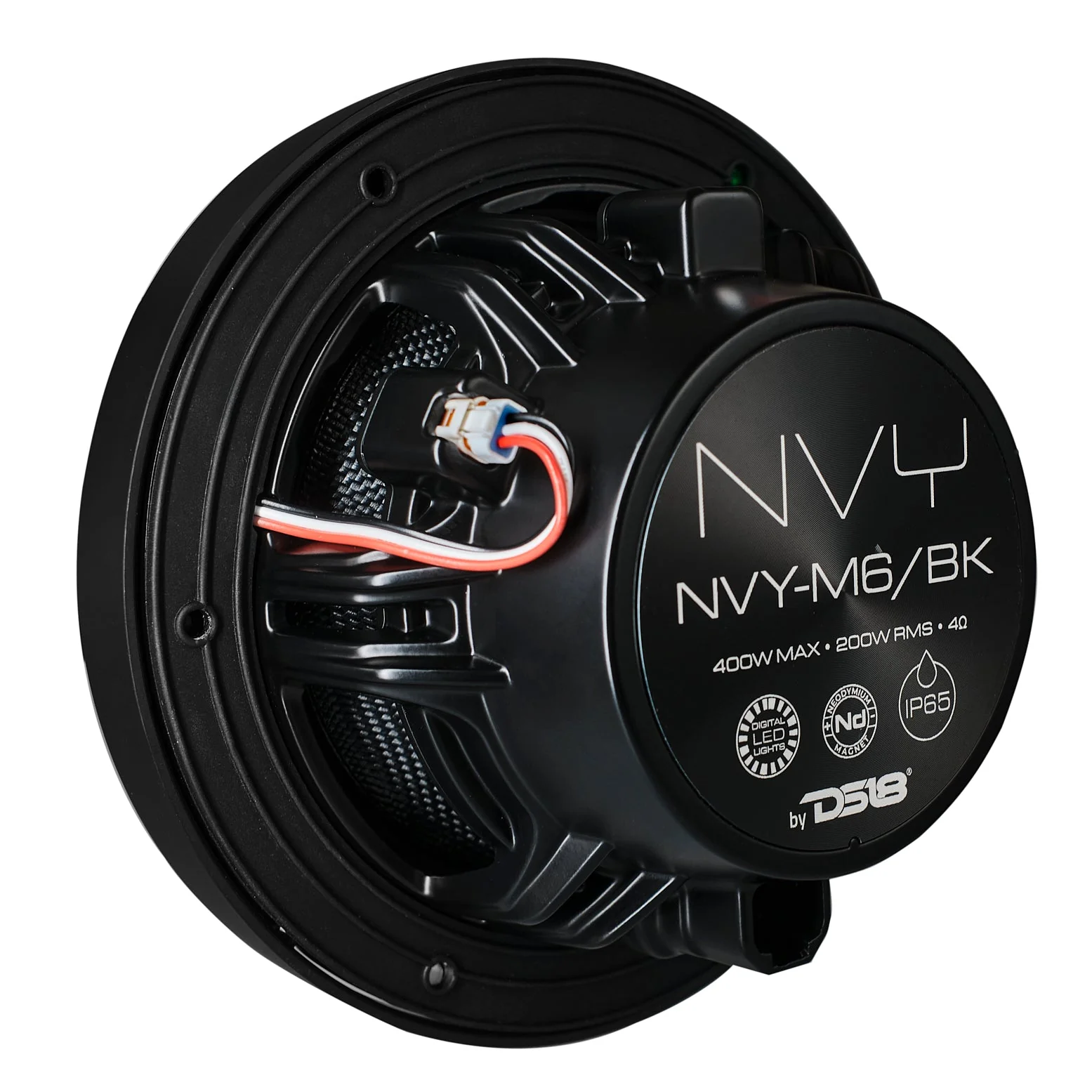 6.5” Marine Coaxial Speaker With Kevlar Cone, Bullet Tweeter, Neodymium Magnet, and Digital LED Lights | 200W RMS 4-Ohm - Image 7