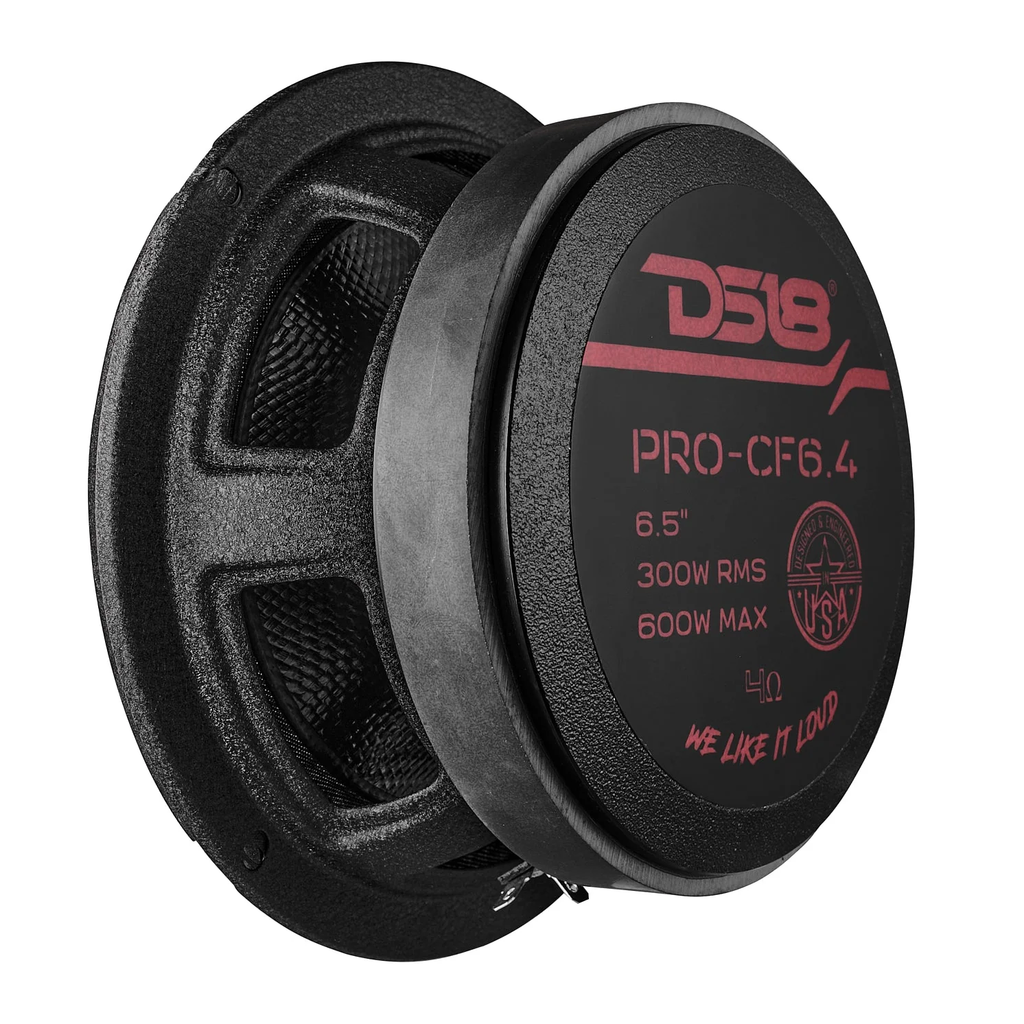6.5” Motorcycle & Motorsports Loudspeaker With Water Resistant Carbon Fiber Cone | 4-Ohm 300W RMS - Image 4