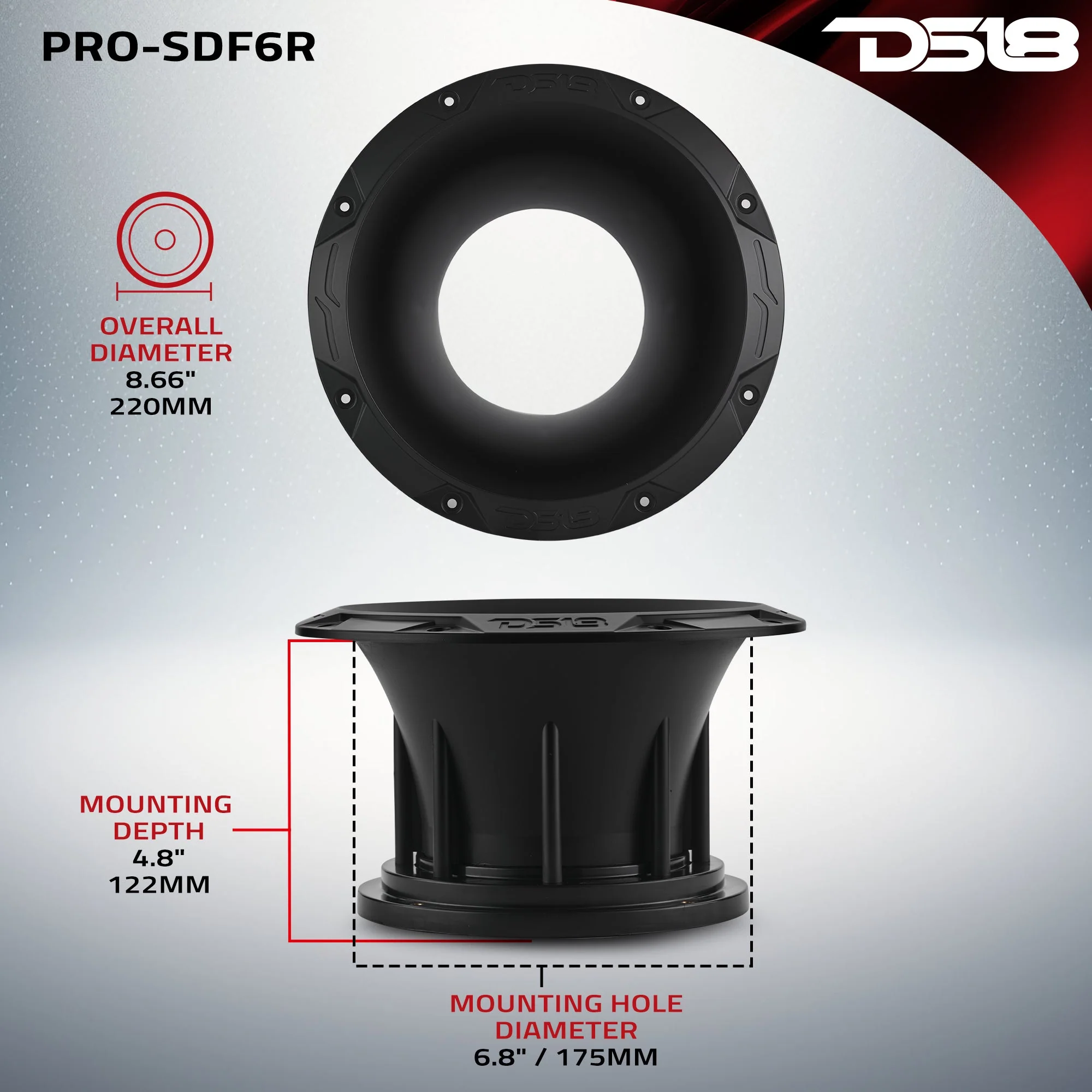 6.5” Round Bolt-On Horn Diffuser - Image 10
