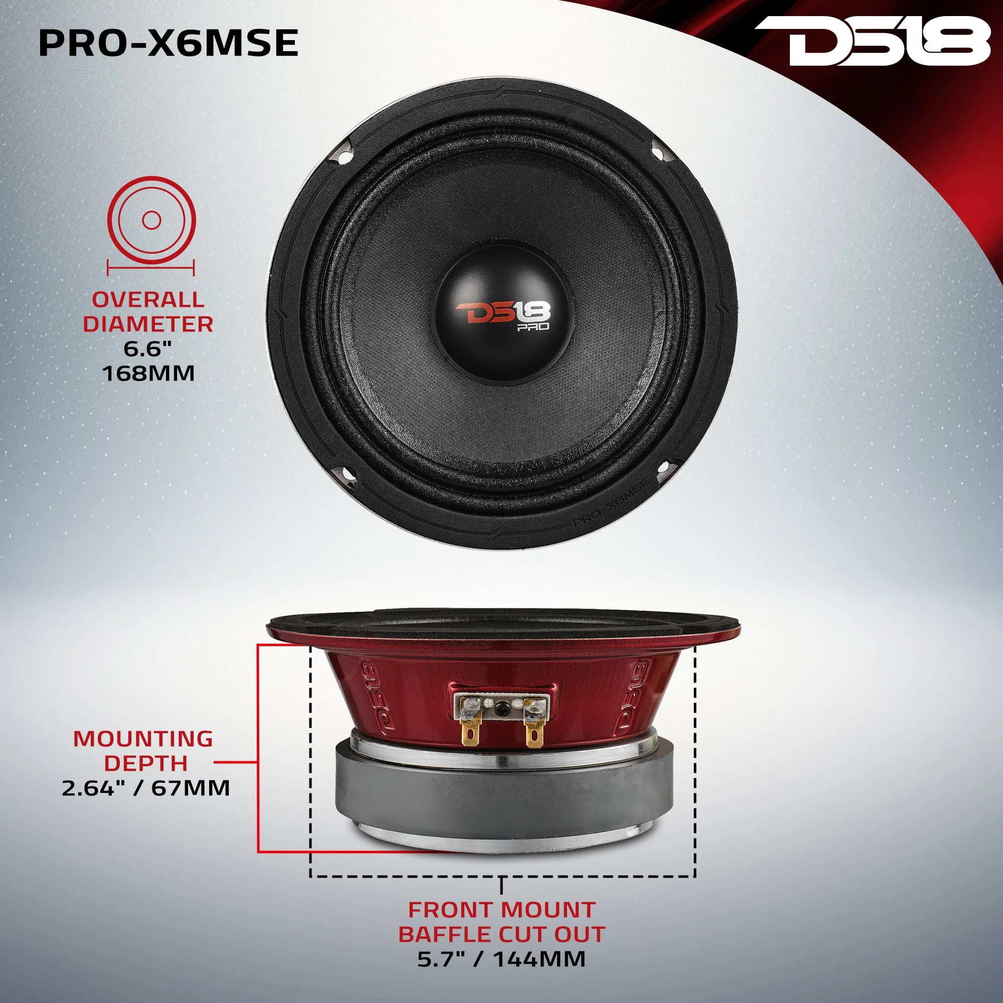 6.5” Sealed Back Mid-Range Loudspeaker | 500W | 8-Ohm - Image 7