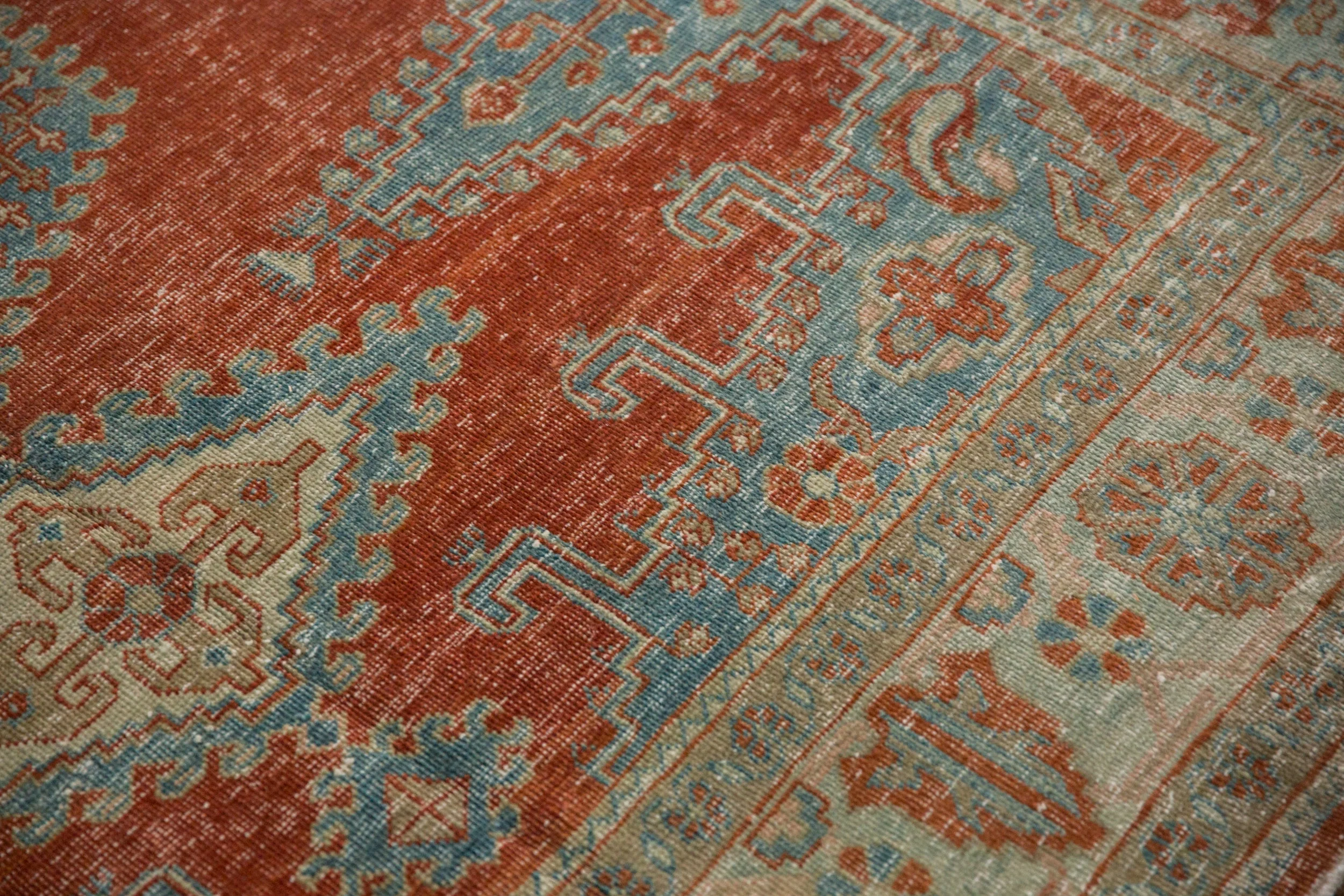 6.5x7 Vintage Distressed Veece Square Carpet - Image 8
