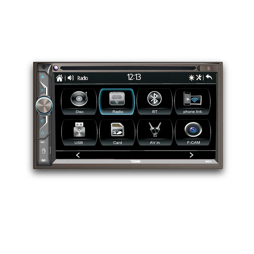 6.9" Touchscreen Double-DIN Headunit with DVD, Bluetooth, USB and Mirror Link - Image 2