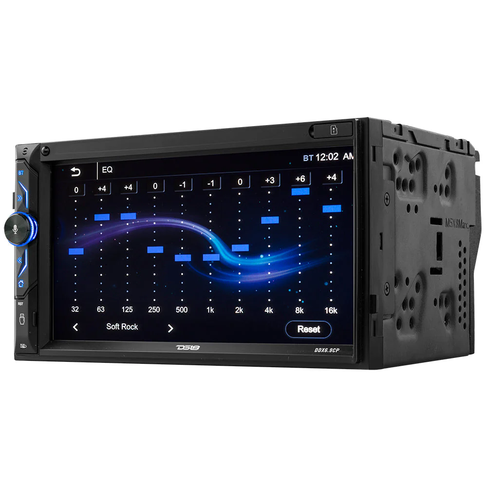 6.9" Touchscreen Mechless Double-DIN Headunit with Bluetooth, USB, Mirror Link & Car Play - Image 3