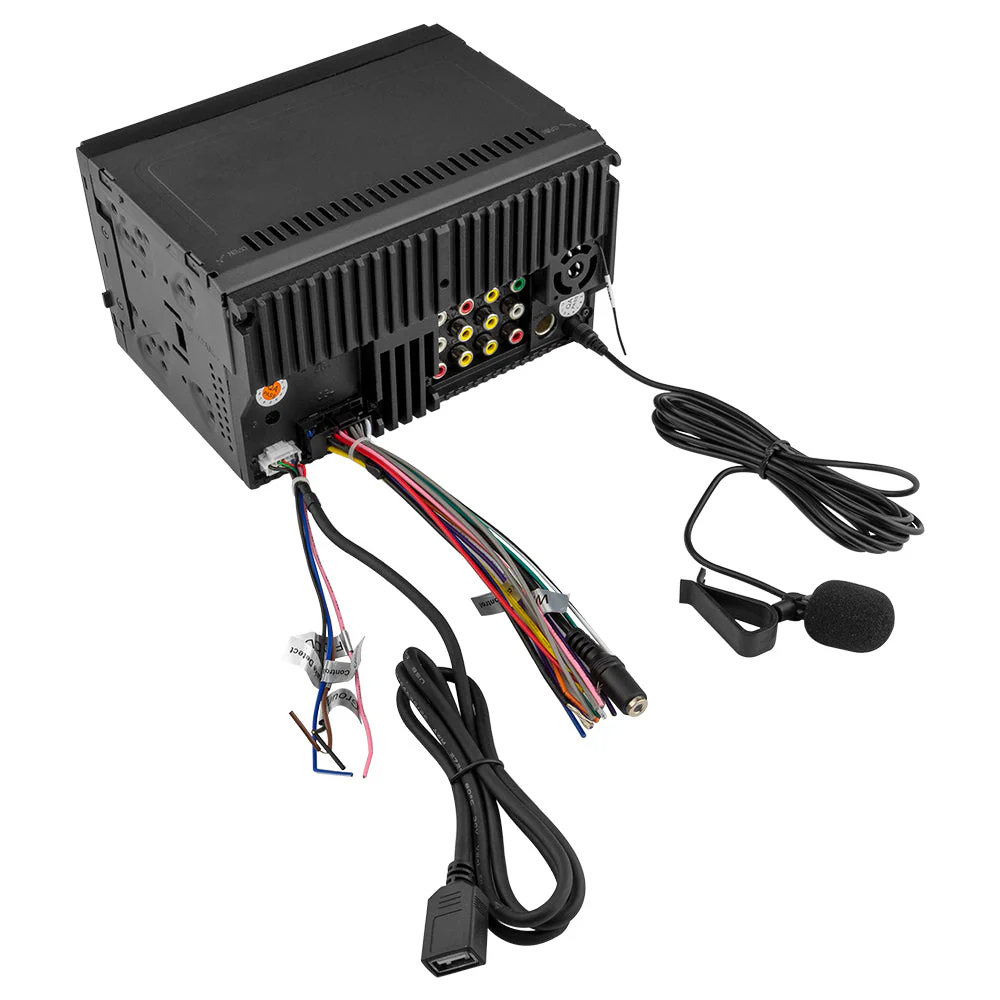 6.9" Touchscreen Mechless Double-DIN Headunit with Bluetooth, USB, Mirror Link & Car Play - Image 5