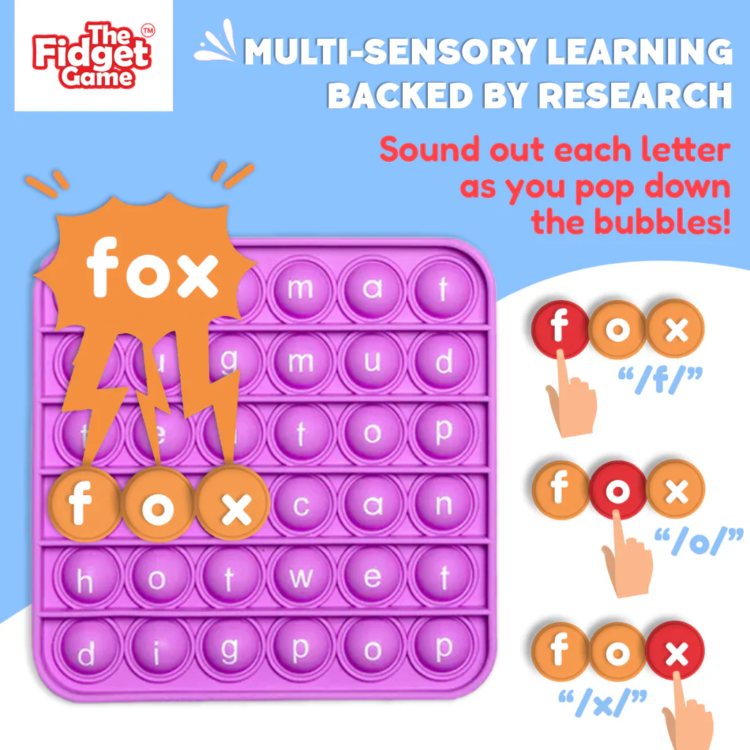 .6 Extra CVC Fidget Mats (Word Pop) - Image 2