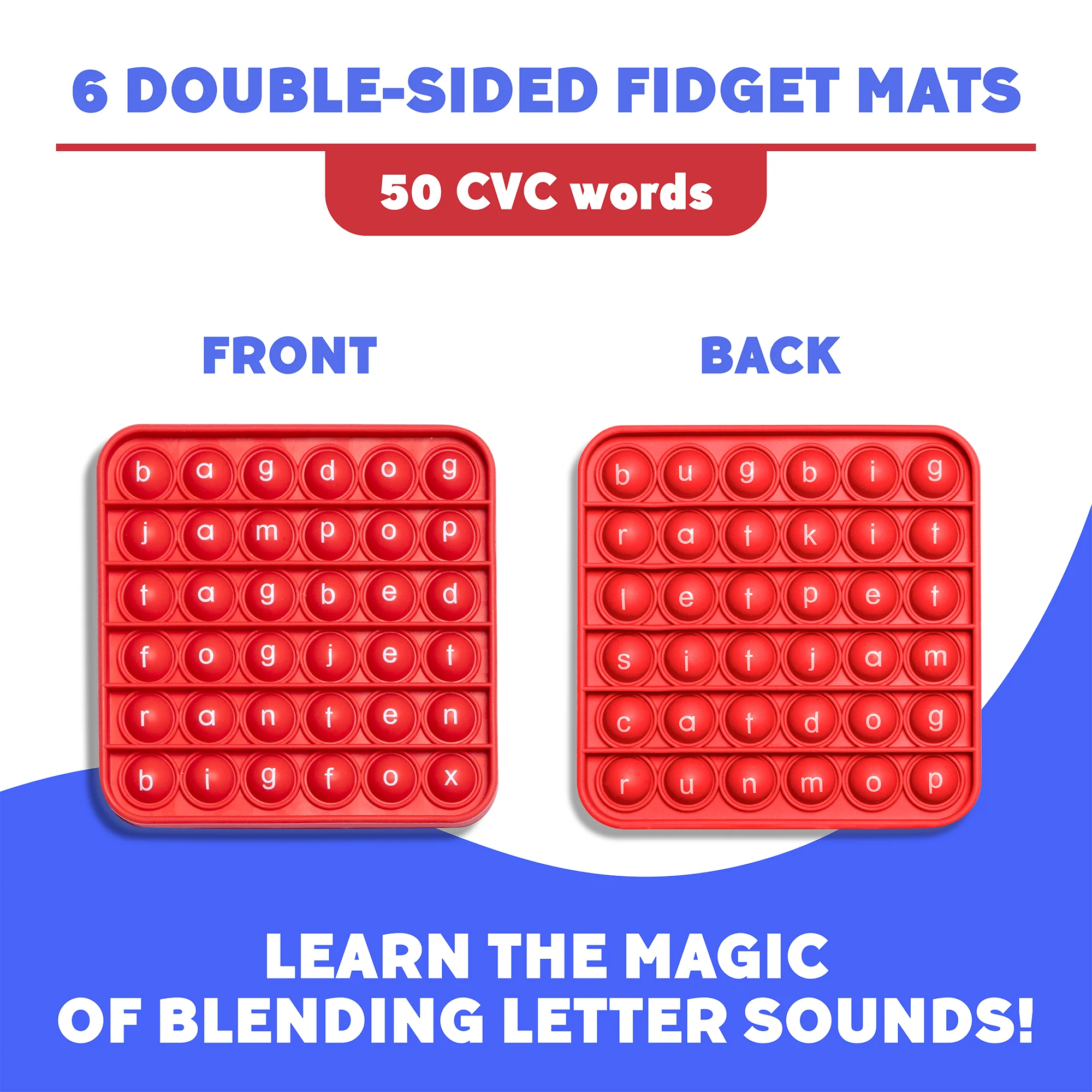 .6 Extra CVC Fidget Mats (Word Pop) - Image 5