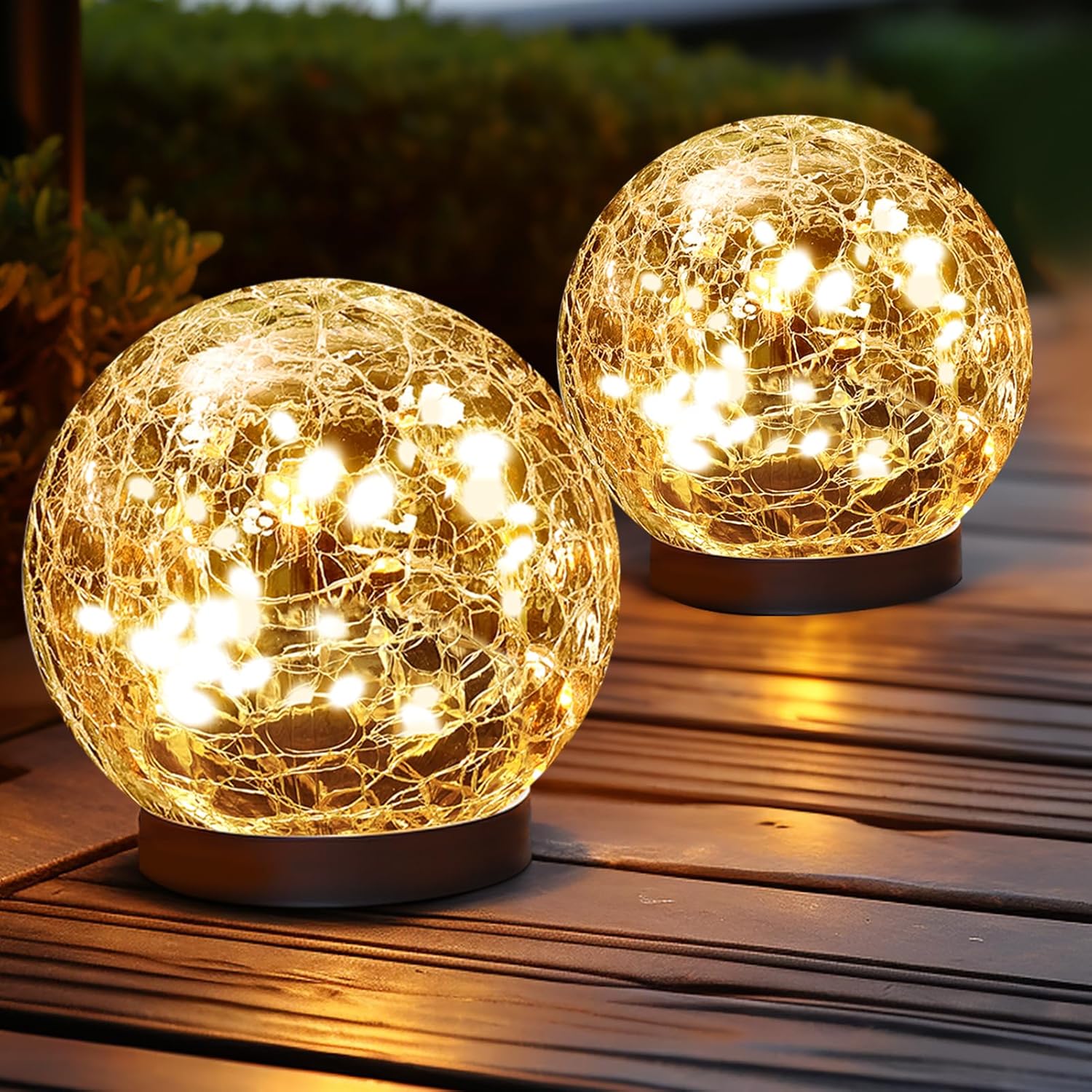 6 Pack Solar Globe Lights Outdoor Waterproof - Image 2