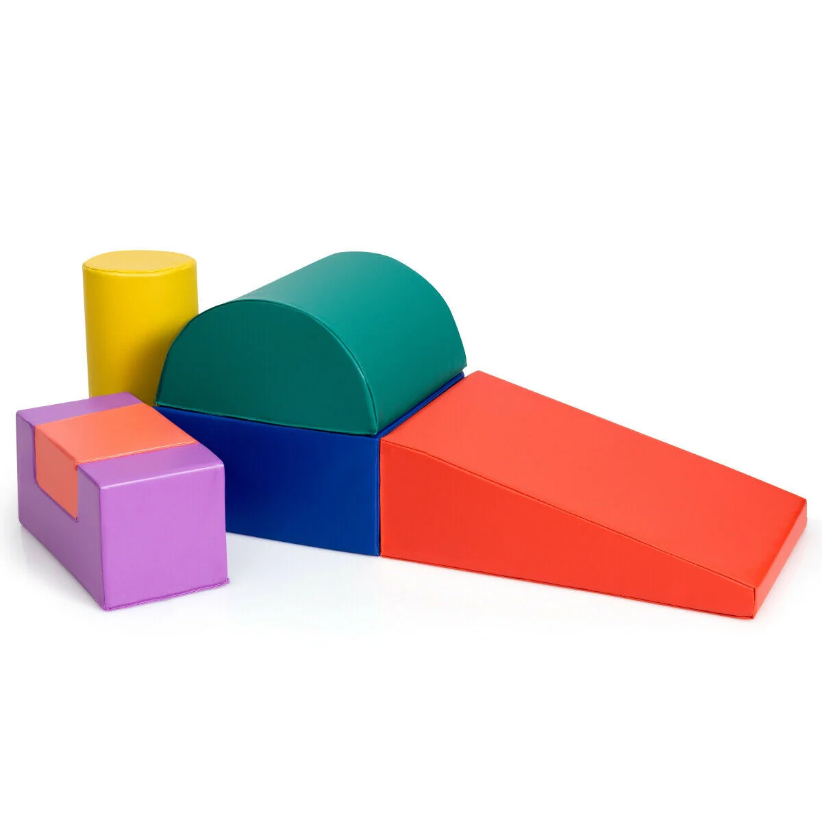 6 Piece Climb Crawl Play Set Indoor Kids  Toddler -Red - Image 8