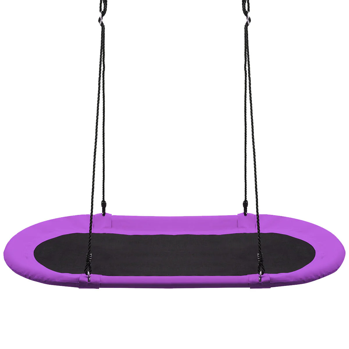 60 Inch Saucer Surf Outdoor Adjustable Swing Set-Purple - Image 3