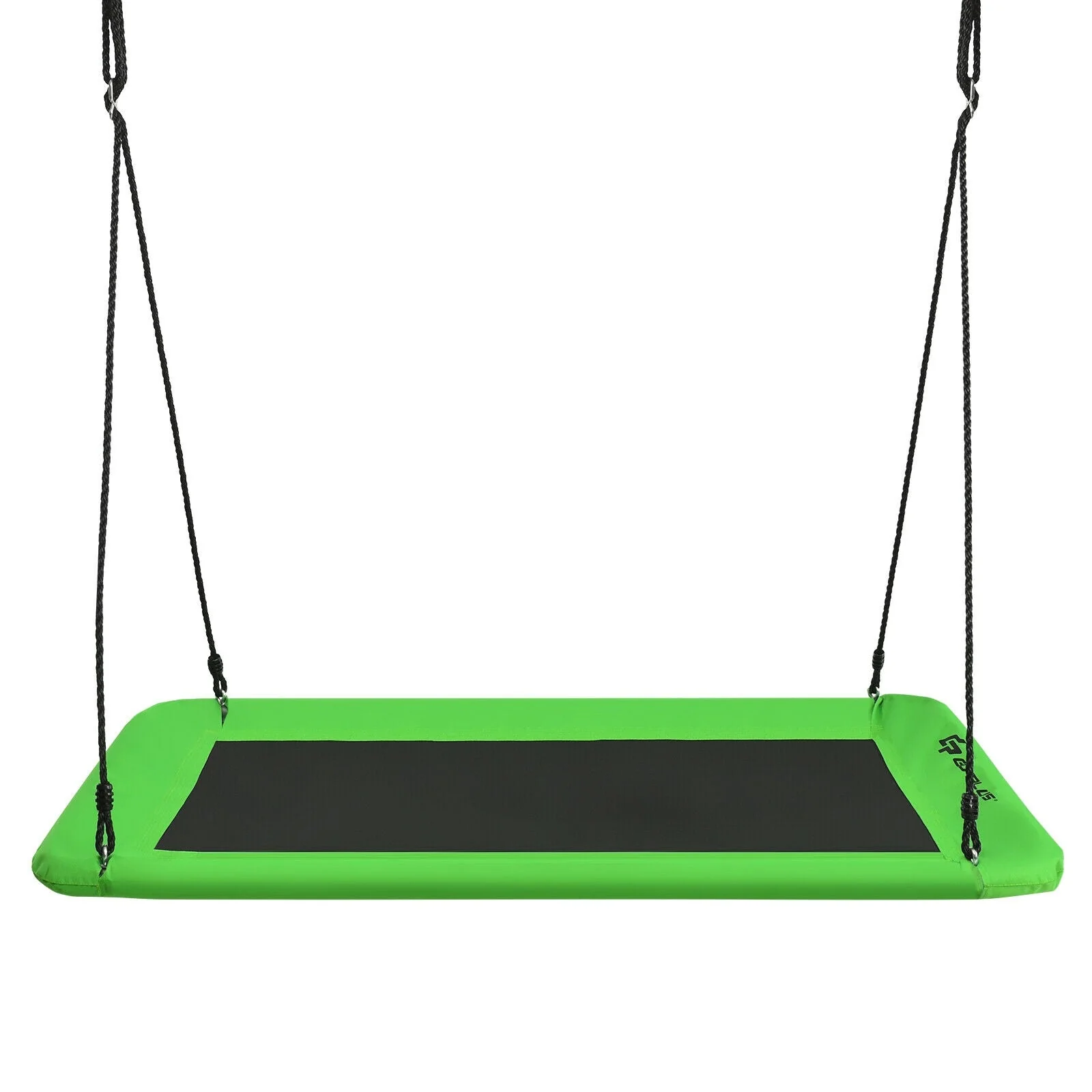60 Inches Platform Tree Swing Outdoor with  2 Hanging Straps-Green - Image 7