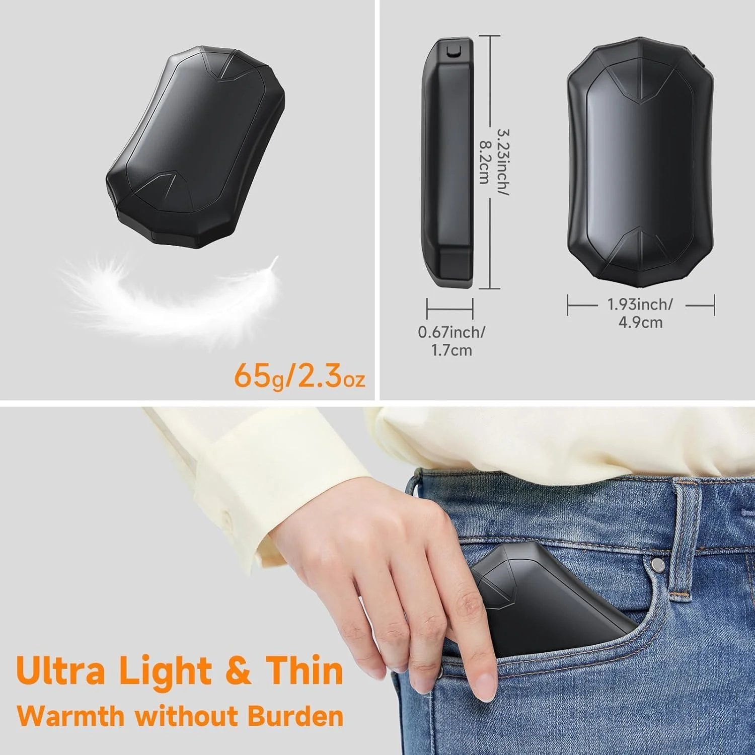 6000mAh 4 Pack Electric Hand Warmer - Image 5