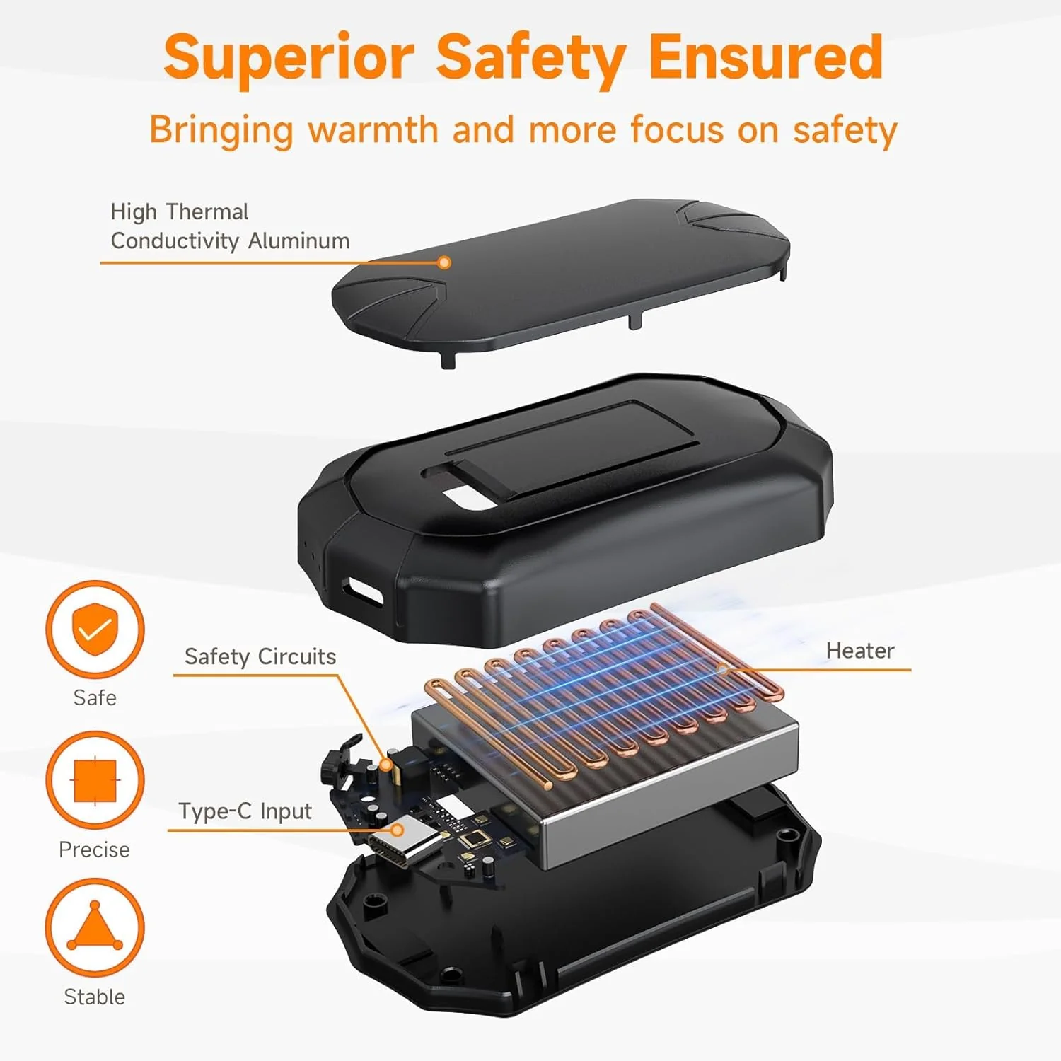 6000mAh 4 Pack Electric Hand Warmer - Image 8