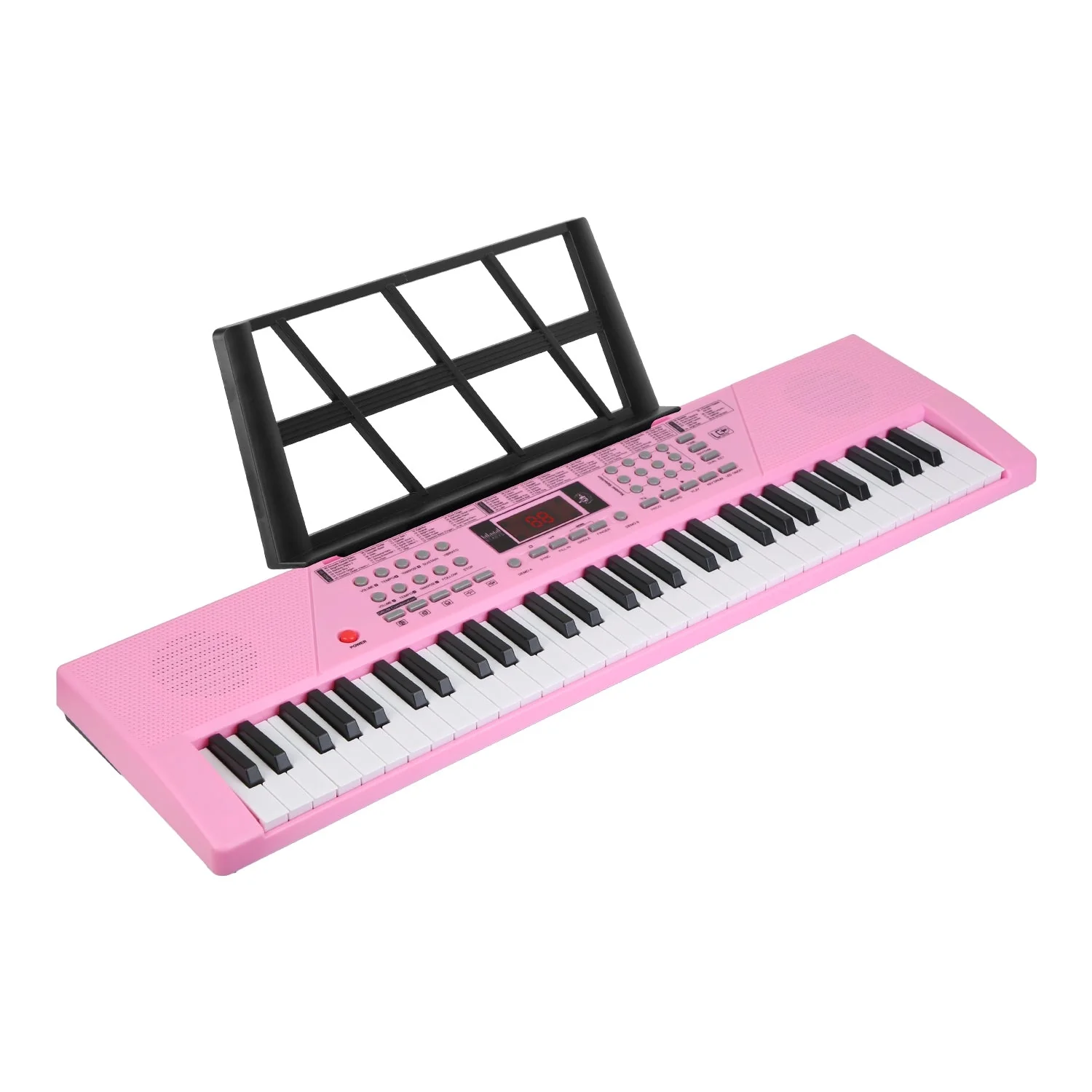 61 Keys Digital Music Keyboard Electric Piano Electronic Musical Instrument Kids Learning Keyboard with Stand Light Up Keys Microphone for 3-12 Year O - Image 4