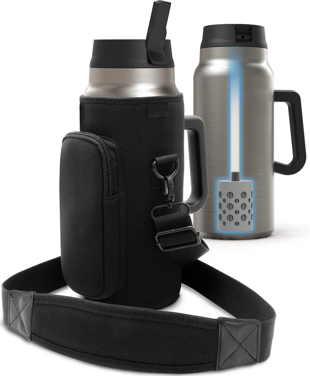 64 oz Tumbler with Handle TRAKA 64 with Filter - Image 3