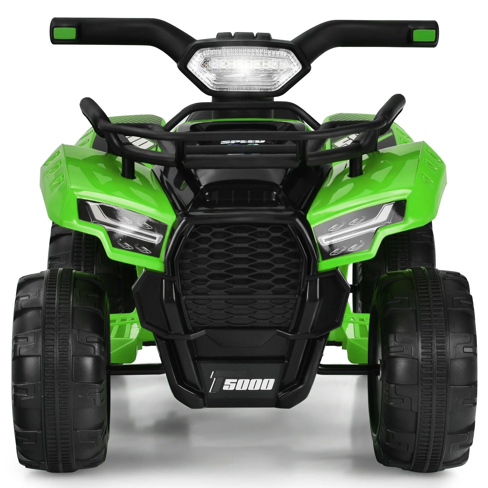 6V Kids ATV Quad Electric Ride On Car with LED Light and MP3-Green - Image 7