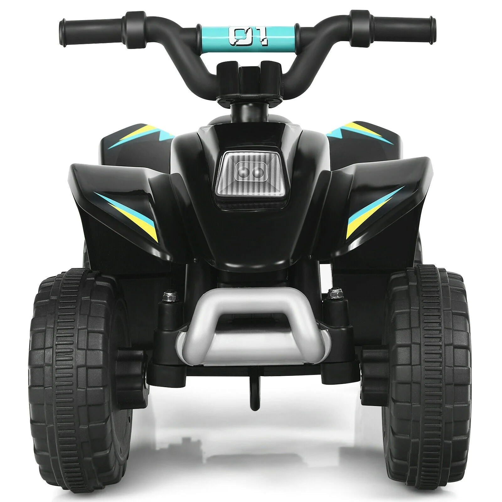6V Kids Electric ATV 4 Wheels Ride-On Toy -Black - Image 4