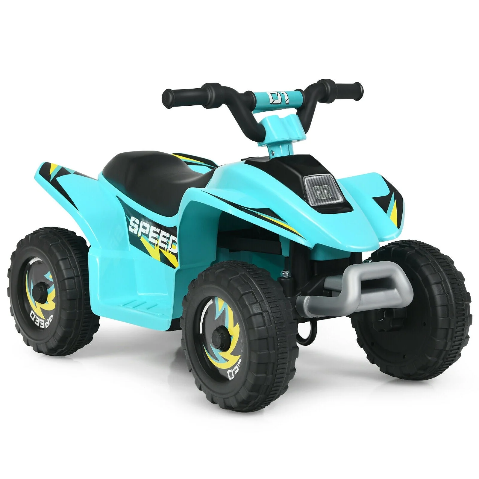 6V Kids Electric ATV 4 Wheels Ride-On Toy -Blue - Image 3