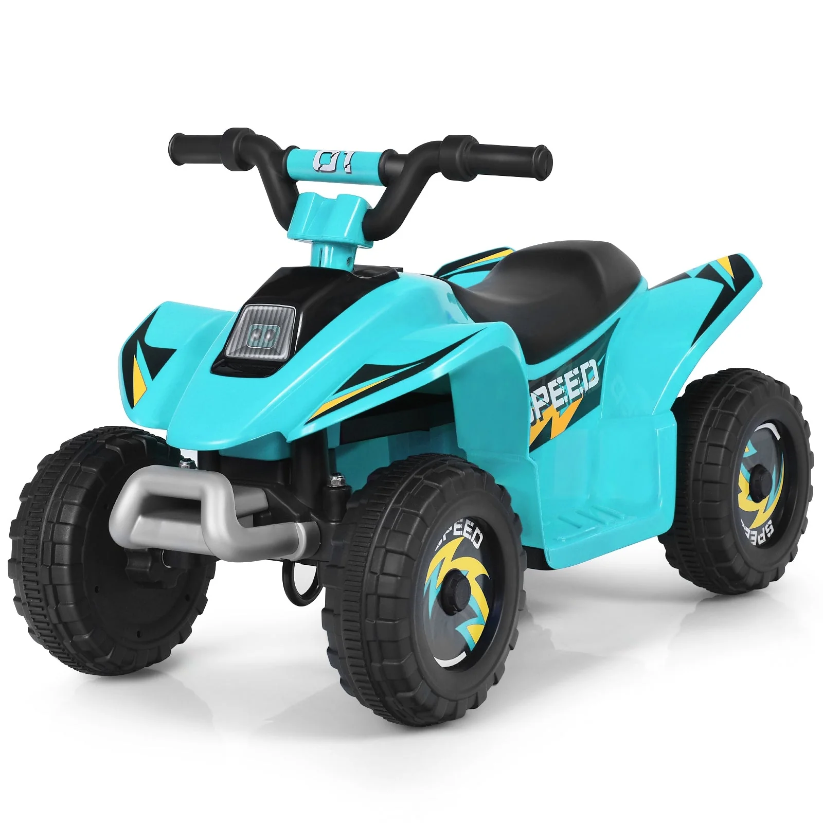 6V Kids Electric ATV 4 Wheels Ride-On Toy -Blue - Image 6