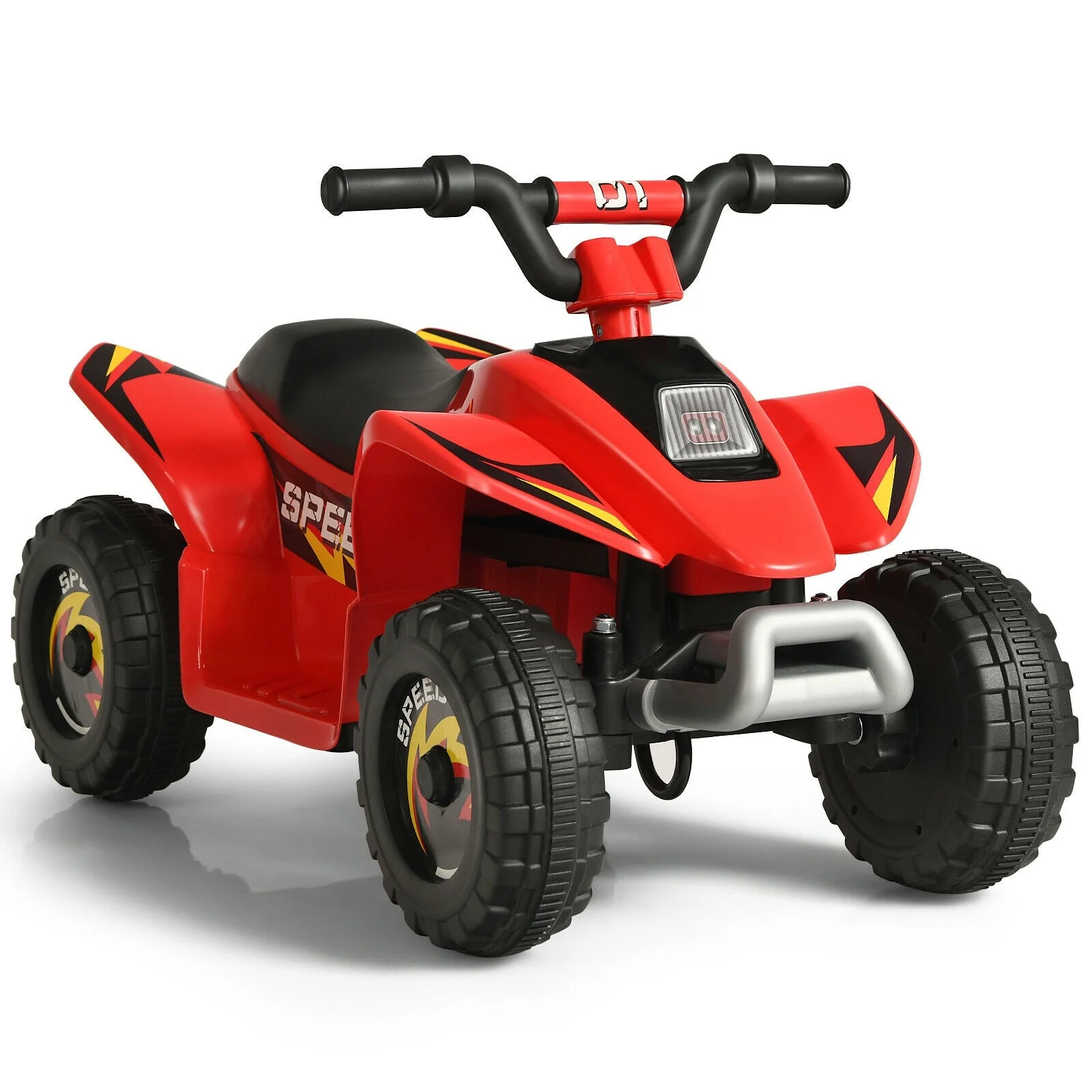6V Kids Electric ATV 4 Wheels Ride-On Toy-Red - Image 3