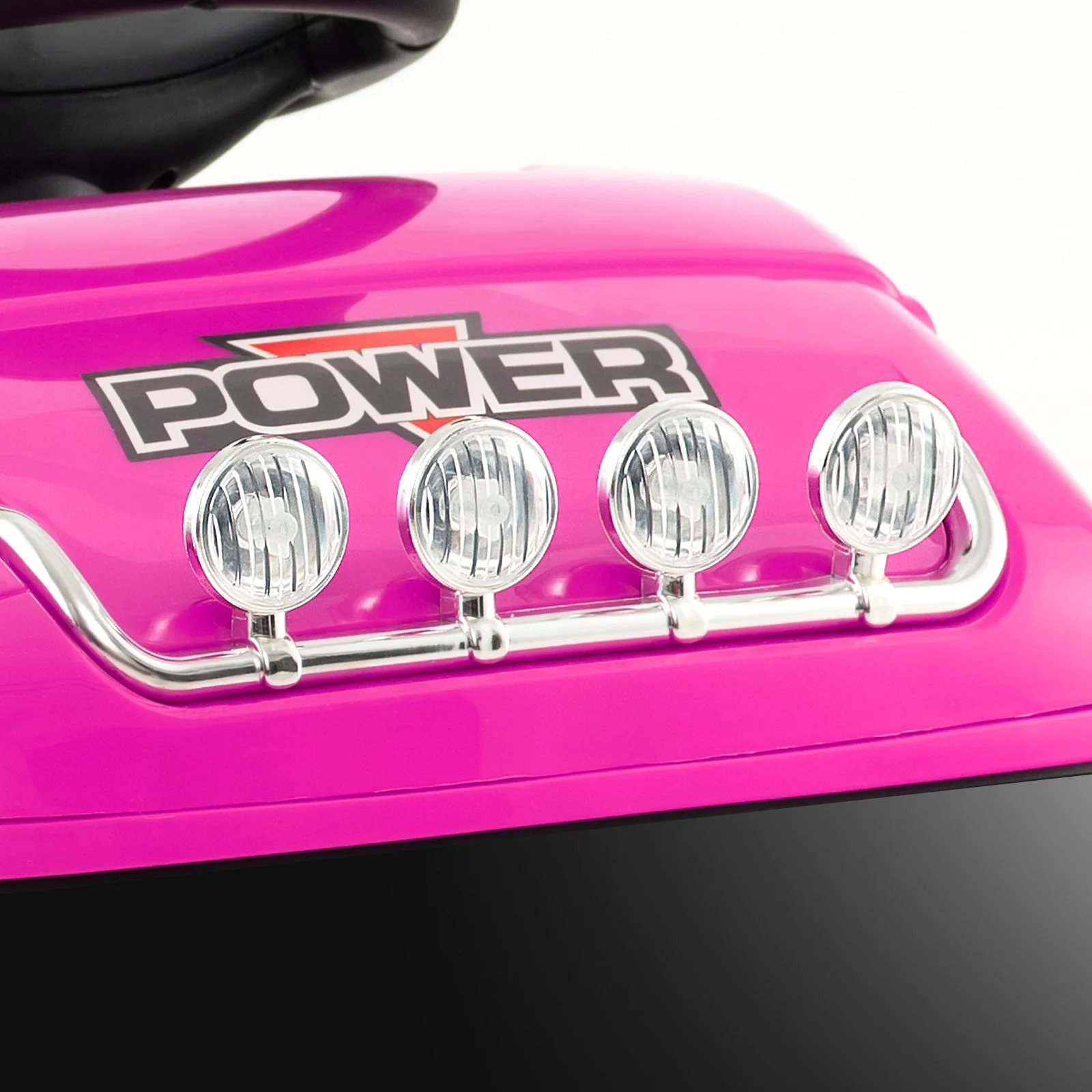 6V Kids Electric Ride-on Truck with Height Adjustable Seat-Pink - Image 6