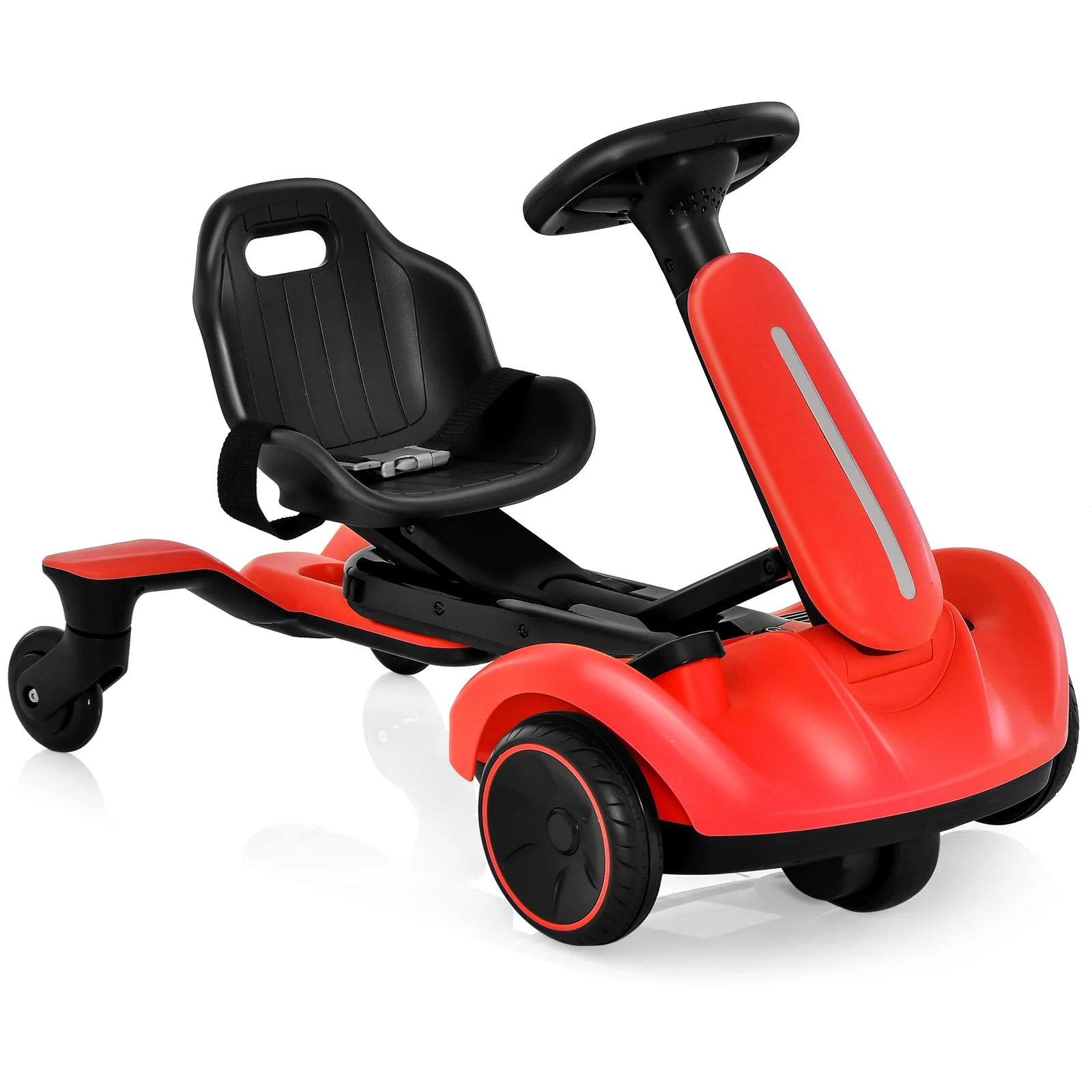 6V Kids Ride on Drift Car with 360° Spin and 2 Adjustable Heights-Red - Image 3