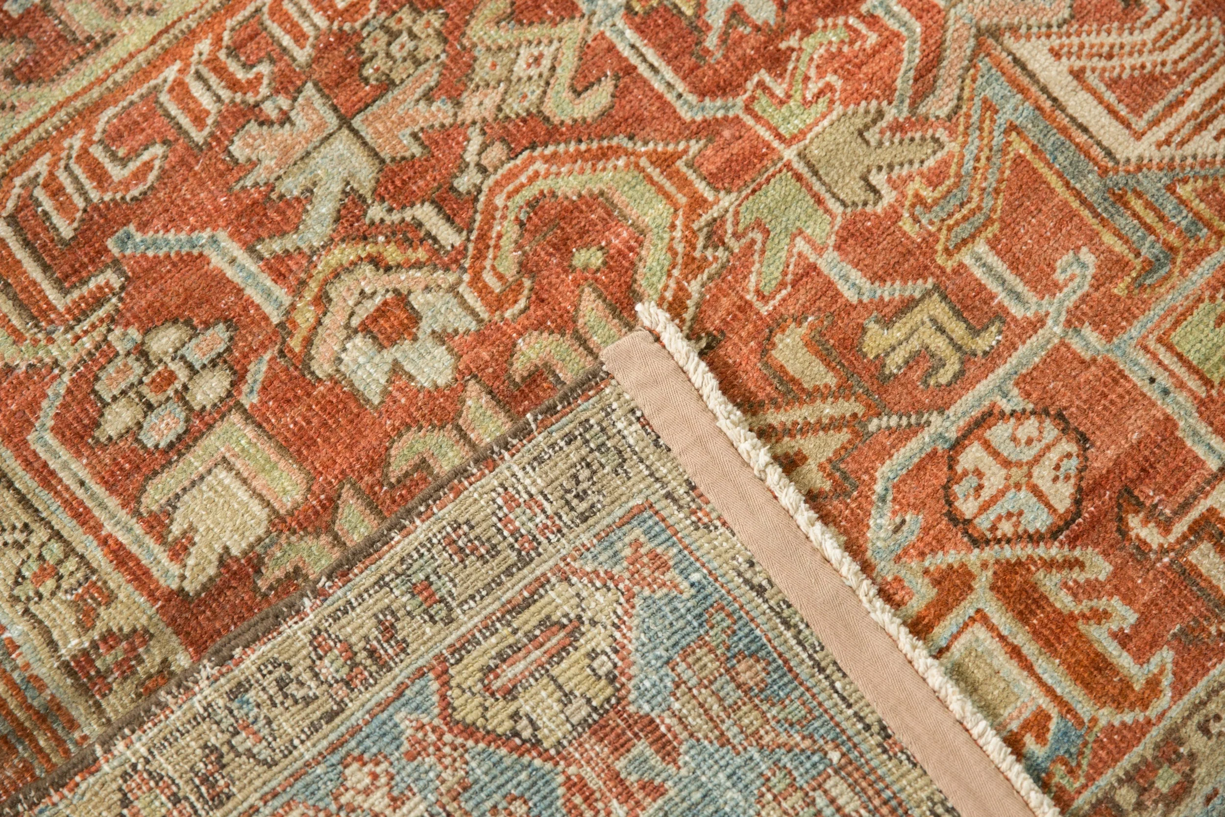 7.5x10.5 Vintage Distressed Heriz Carpet - Image 11