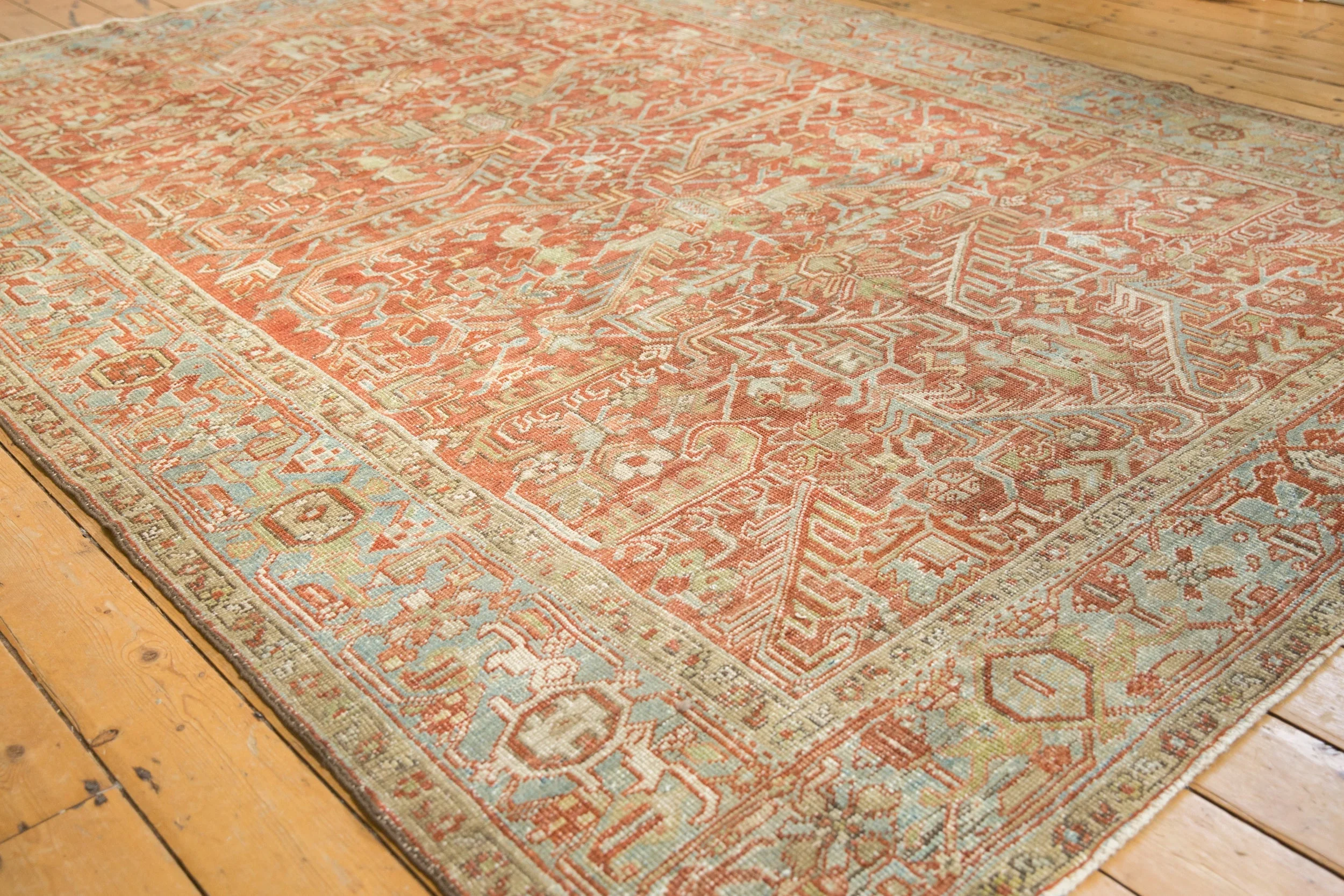 7.5x10.5 Vintage Distressed Heriz Carpet - Image 3
