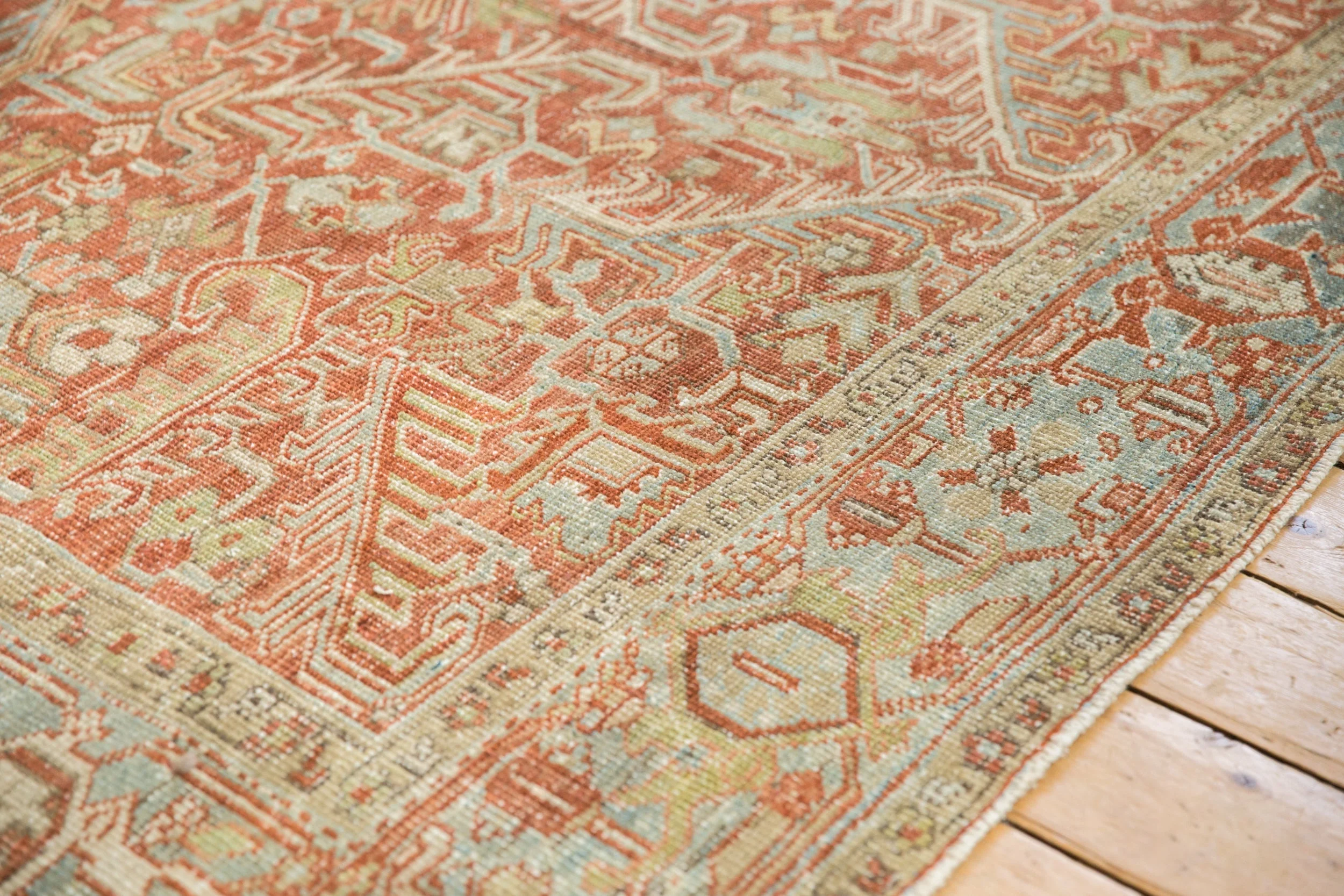 7.5x10.5 Vintage Distressed Heriz Carpet - Image 4