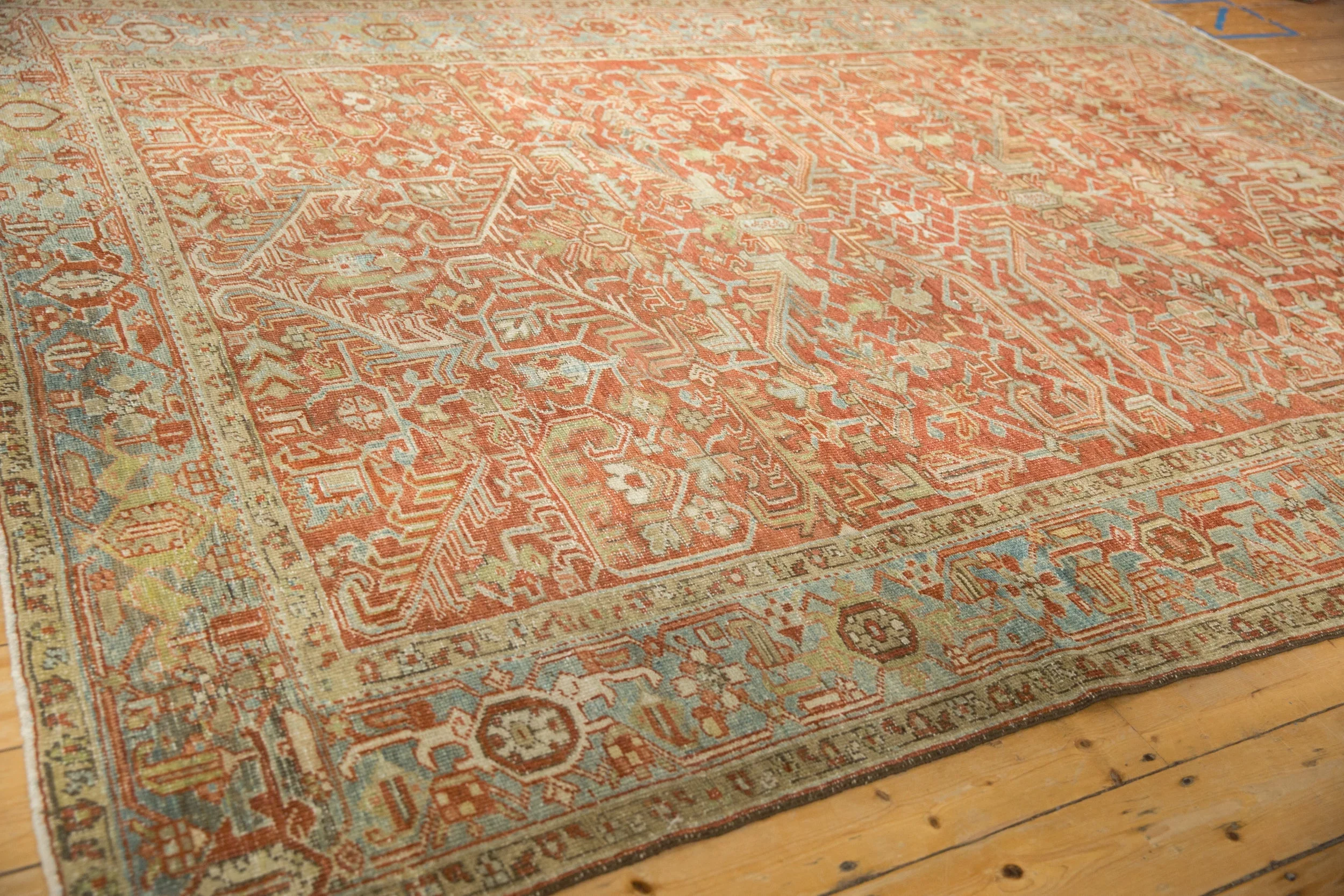 7.5x10.5 Vintage Distressed Heriz Carpet - Image 6