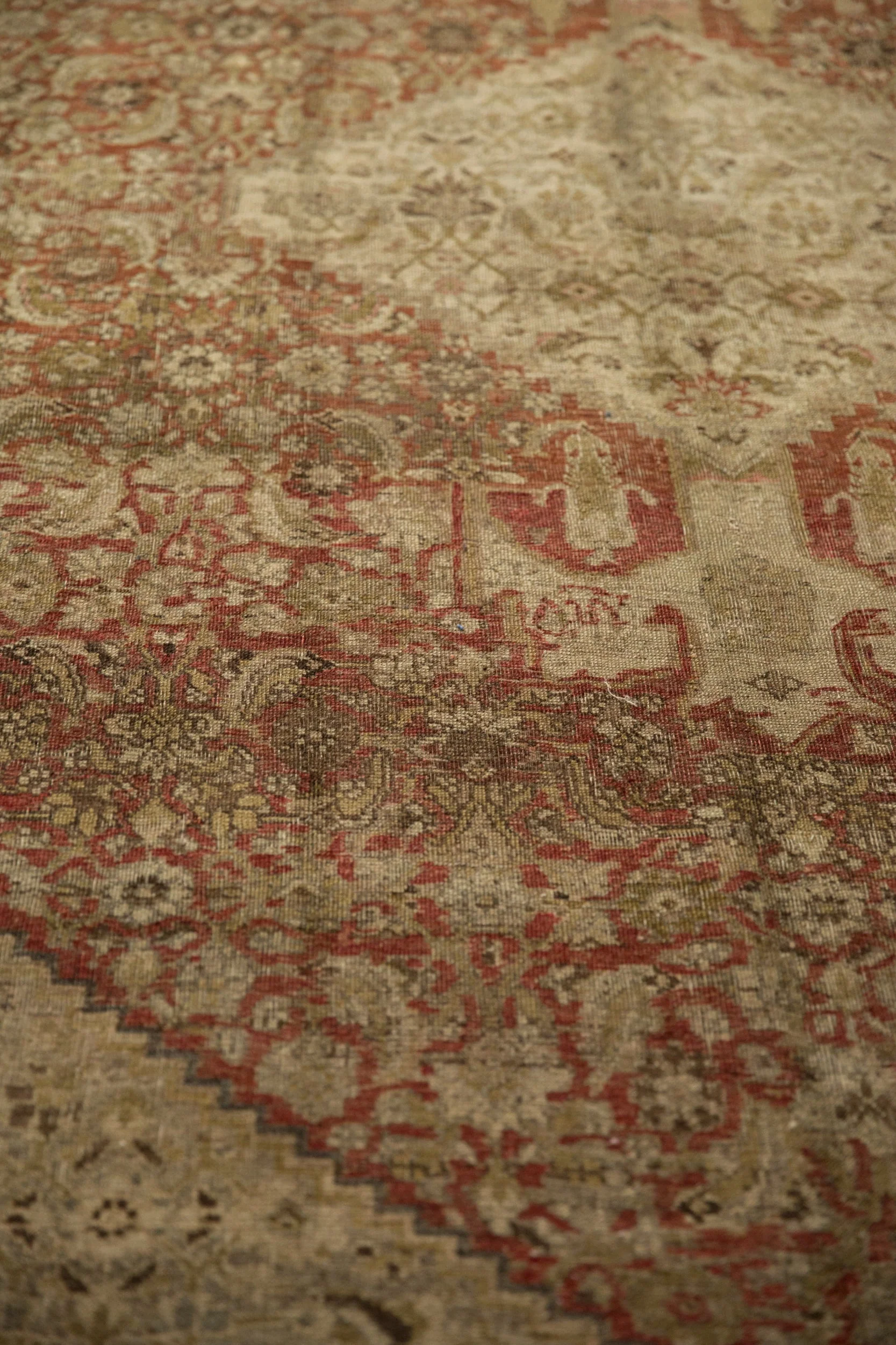 7.5x11.5 Antique Distressed Bijar Carpet - Image 8